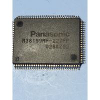 Микросхемa M38199MF-227FP - процессор управления м/ц Panasonic SA-AK28 (SINGLE-CHIP 8-BIT CMOS MICROCOMPUTER)