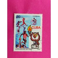 Куба. Спорт. ( 1 марка ) 1986 года. 8-20.