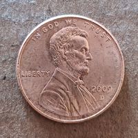 США 1 цент 2009 г., 200 лет со дня рождения Авраама Линкольна - карьера в Иллинойсе, отметка мд. "D" - Денвер, KM# 443