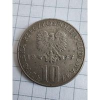 Польша 10 злот 1977