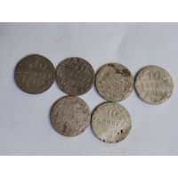 10 грош польских -6 шт