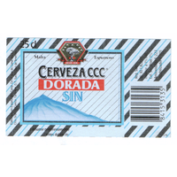 Этикетка пива Dorada sin Испания П841