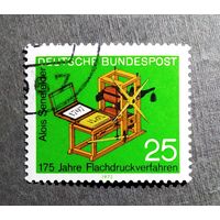 Марка Германия 1972 год 175-летие литографического способа печати