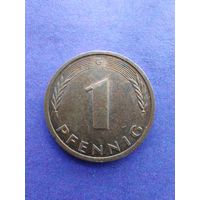 Германия ФРГ 1 пфенниг 1986 G