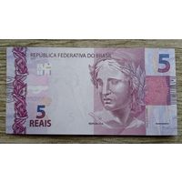 Werty71 Бразилия 5 реалов 2010 UNC банкнота