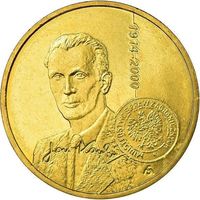 Польша 2 злотых, 2014 100 лет со дня рождения Яна Карского UNC