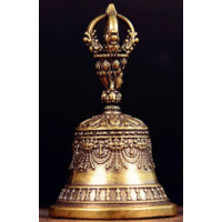 Колокольчик в восточном стиле Бронза