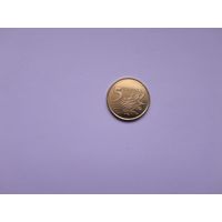 5 грошей 2025 года. Польша. UNC