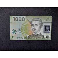 1000 песо 2019  года. Чили. UNC.  Полимер. Распродажа.