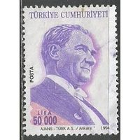 Турция. Кемаль Ататюрк. Первый Президент. 1994г. Mi#3031.