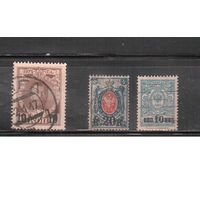 Россия-1916 (Заг.136-139)  гаш. ,  24-й выпуск, Николай II, Екатерина II