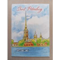 О-12. ПОДПИСАННАЯ ОТКРЫТКА. РОССИЯ. САНКТ ПЕТЕРБУРГ.