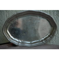 Поднос с серебрением  ( 16,5 см х 22 см )