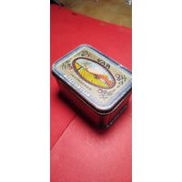 Коробка от Чай Грузинский 1946. СССР ГлавЧай. Металл. С рубля. Идеальное состояние. Редкая.