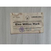 Штольберг частный коммерческий банк 1000000 марок 1923год.