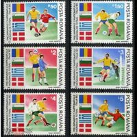 РУМЫНИЯ 1990 г. ФУТБОЛ СПОРТ  MNH