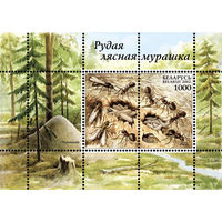 2002 БЕЛАРУСЬ блок коллекционных марок Муравьи  MNH
