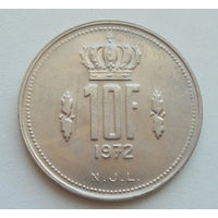 Люксембург 10 франков 1972 год