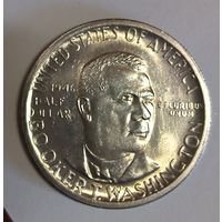 С рубля без мц! 50 центов 1946 Букер серебро США ярчайшая