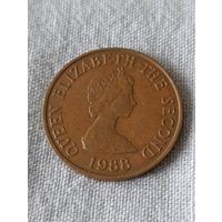 Великобритания. 2 пенса 1988 года. Джерси. (4)
