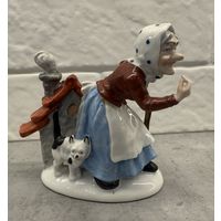 Статуэтка  БАБА ЯГА и КОШКА. Редкая. .    Распродажа коллекции!!!