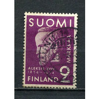 Финляндия - 1934 - Киви Алексис - поэт - [Mi. 187] - полная серия - 1 марка. Гашеная.  (Лот 84Gu)-T4P5