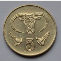 Кипр, 5 центов 2001 г.