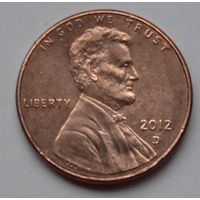 США, 1 цент  2012 г. D