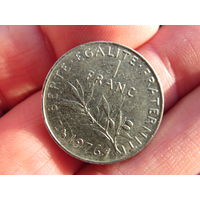 Франция.1 франк.1976. С 20 копеек. Распродажа коллекции. Смотрите другие лоты.