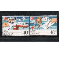 Новая Зеландия-1987(Мих.990-991) , **  ,  Велосипеды, Автомобили, Самолеты(полная серия)