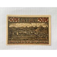Нотгельд 50 пфеннигов. Эйленах. Веймарская республика - 04 (2)