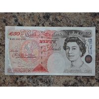 50 фунтов 1994 г. Номер M45 082385