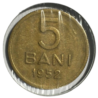Румыния 5 бань, 1952 (год/тип, холдер)