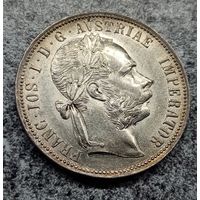 Флорин Австро-Венгрия 1888 год UNC,
