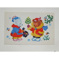 Александров   с новым годом 1974  9х14  см