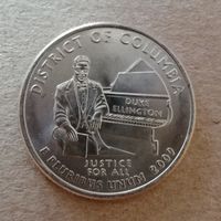 США 1/4 доллара, 2009 год "Р", квотер Округа Колумбия, KM# 445  ю
