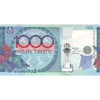 Казахстан 1000 тенге образца 2010 года UNC