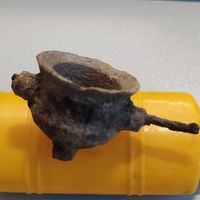 Лампадка подвесная очень старинная.(оловянная) реставрацию с 5 byn.. а