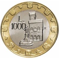 Сан-Марино 1000 лир, 1997 UNC