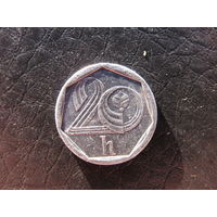Чехия. 20 геллеров. 1997. С 20 копеек. Распродажа коллекции. Смотрите другие лоты.