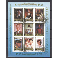 Европейские короли. 1994. Малый лист б/з. Michel N 2531-2611 (- е).
