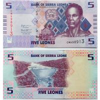 Сьерра - Леоне 5 леоне 2022 год UNC
