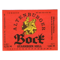 Этикетка пива Bock Германия П778