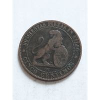 Испания Временное правительство (1869-1874) 5 сентим 1870