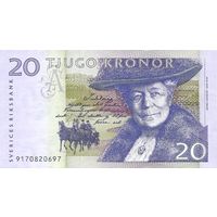 Швеция 20 крон образца 1999 года UNC p63a