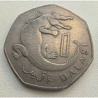 Гамбия 1 даласи  1987  3-3-7