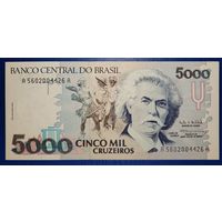 Бразилия 5000 крузейро 1990-1993 г. Р-232с