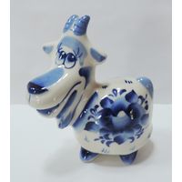 Статуэтка фарфоровая "Коза" 90-е годы Россия. Высота 9.5 см.