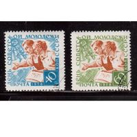 СССР-1958, (Заг.2077-2078), гаш.(с клеем), День молодежи(2)