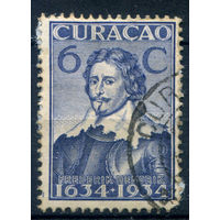 Нидерландские колонии - Кюрасао - 1934г. - 300 лет нидерландской колонии Кюрасао, известные люди, 6 с - 1 марка - гашёная [Mi 130]. #3-WB-77-A-1